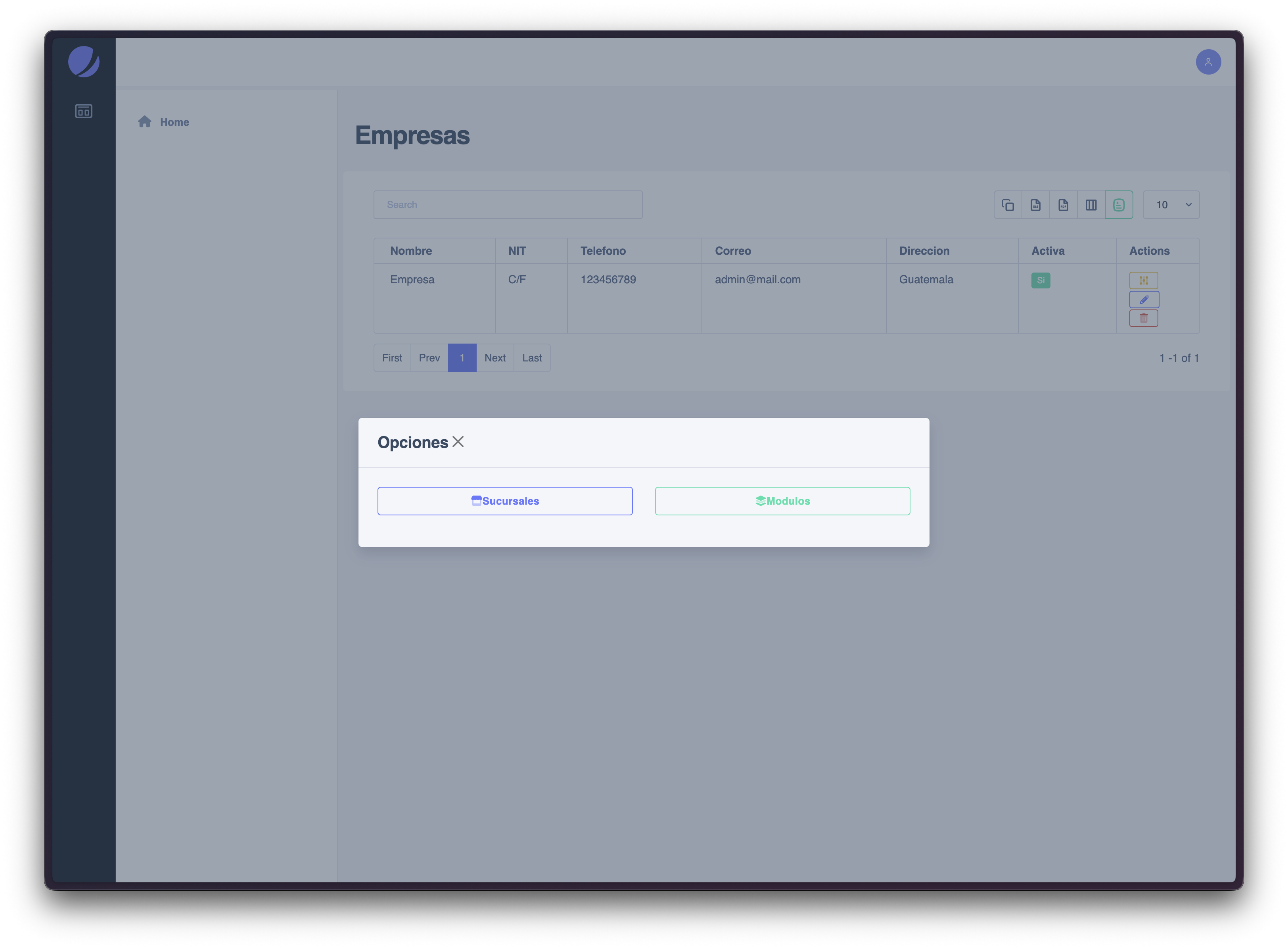 Kitu Kizuri Control Panel